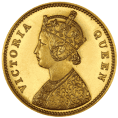 Victoria mohur, 1862–1875